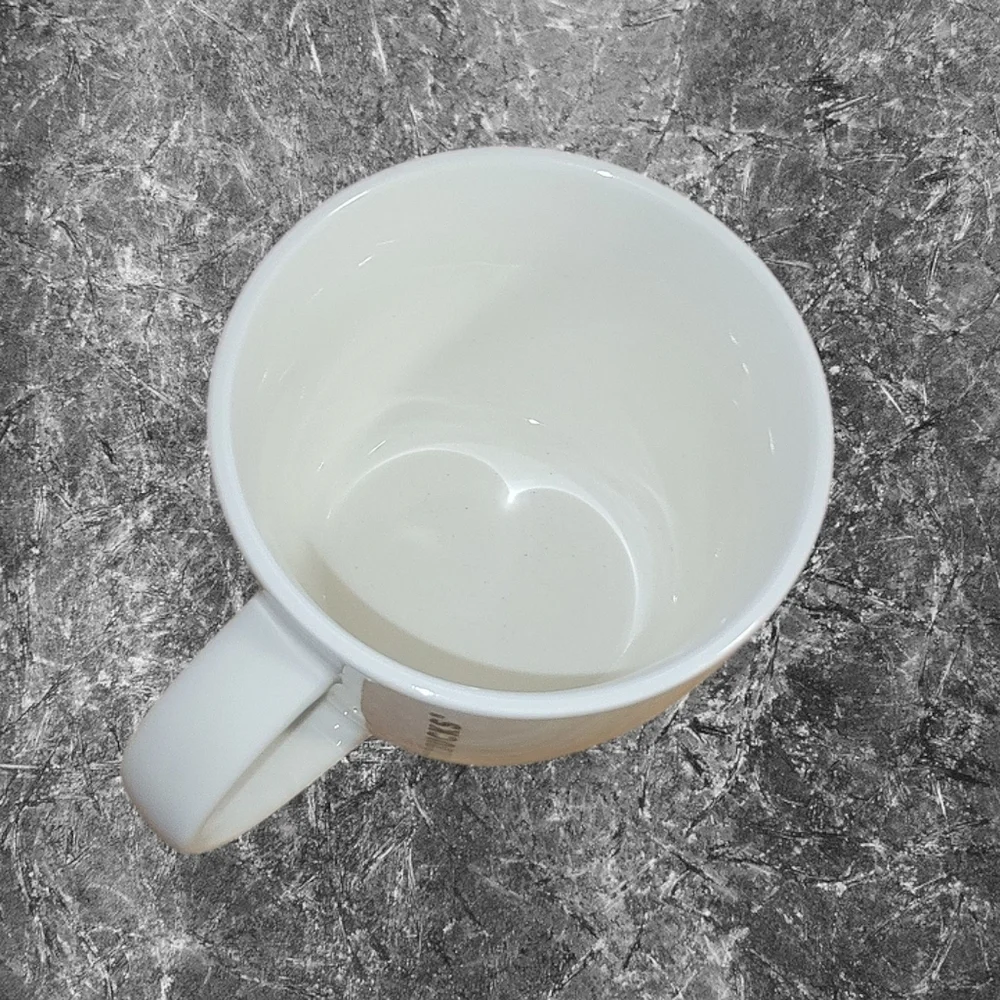 Starbucks Classic Black Mermaid Logo White Coffee Fat Mug 14oz Cup Tea